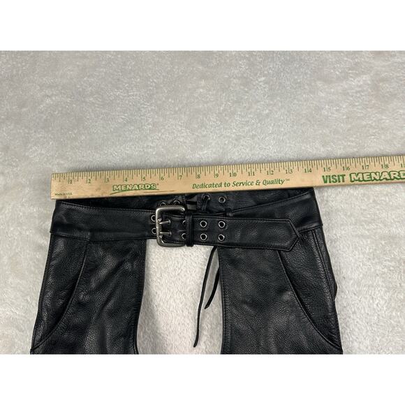 Harley Davidson Leather Chaps Men’s Sz Small Black 98091-06vm 3/2010 Motorcycle - Picture 5 of 7